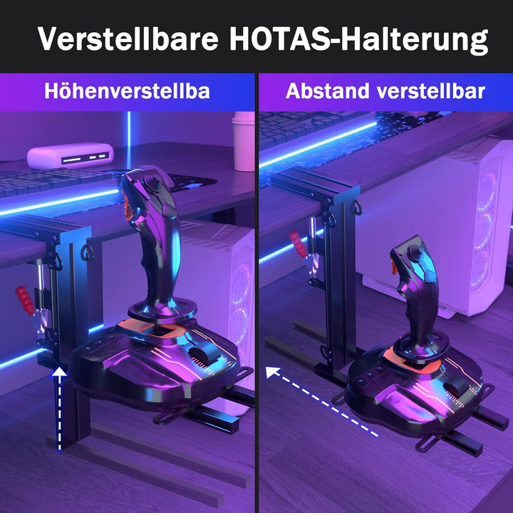 DIWANGUS Hotas Tischhalterung für Thrustmaster T.16000M FCS HOTAS/T Flight HOTAS/Warthog,Keine Insta