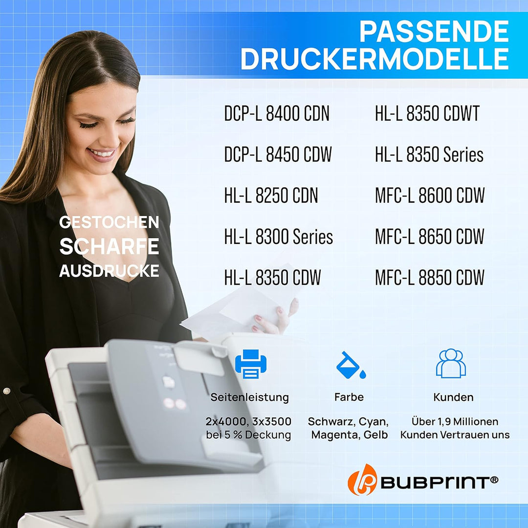 5 Toner kompatibel als Ersatz für Brother TN-326 TN-326BK TN-326C TN-326M TN-326Y für DCP-L8400CDN D
