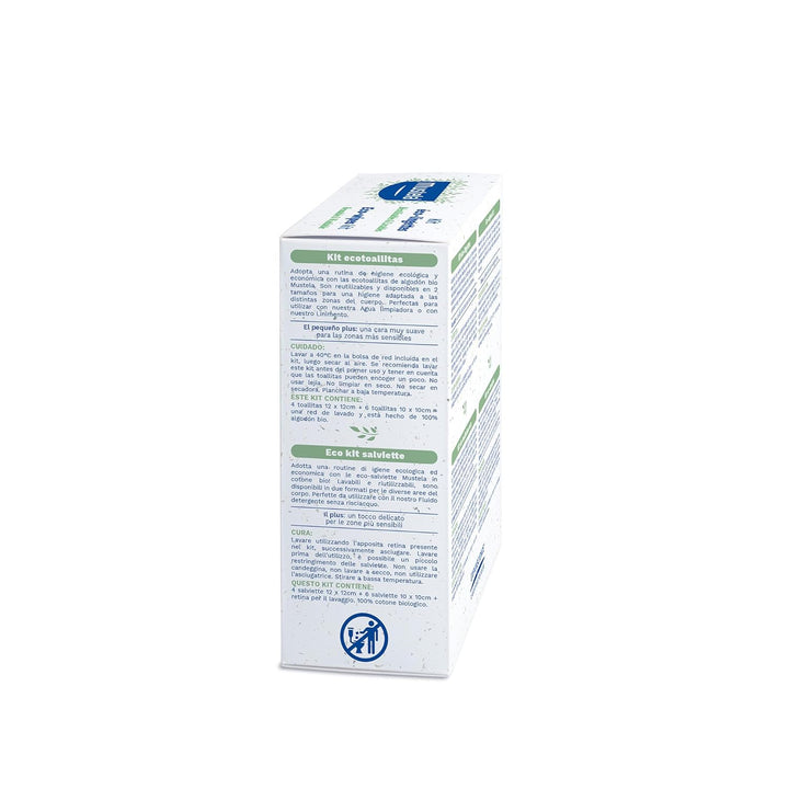Mustela Wiederverwendbare GOTS-Wickeltücher aus 100% Baumwolle, Körper und Make-up, Baby und ganze F