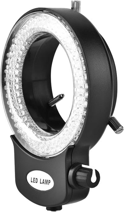 Mikroskop LED Licht, Mikroskop Kamera Ringleuchte, 144 LED Perlen Lichtquelle Helligkeit Einstellbar