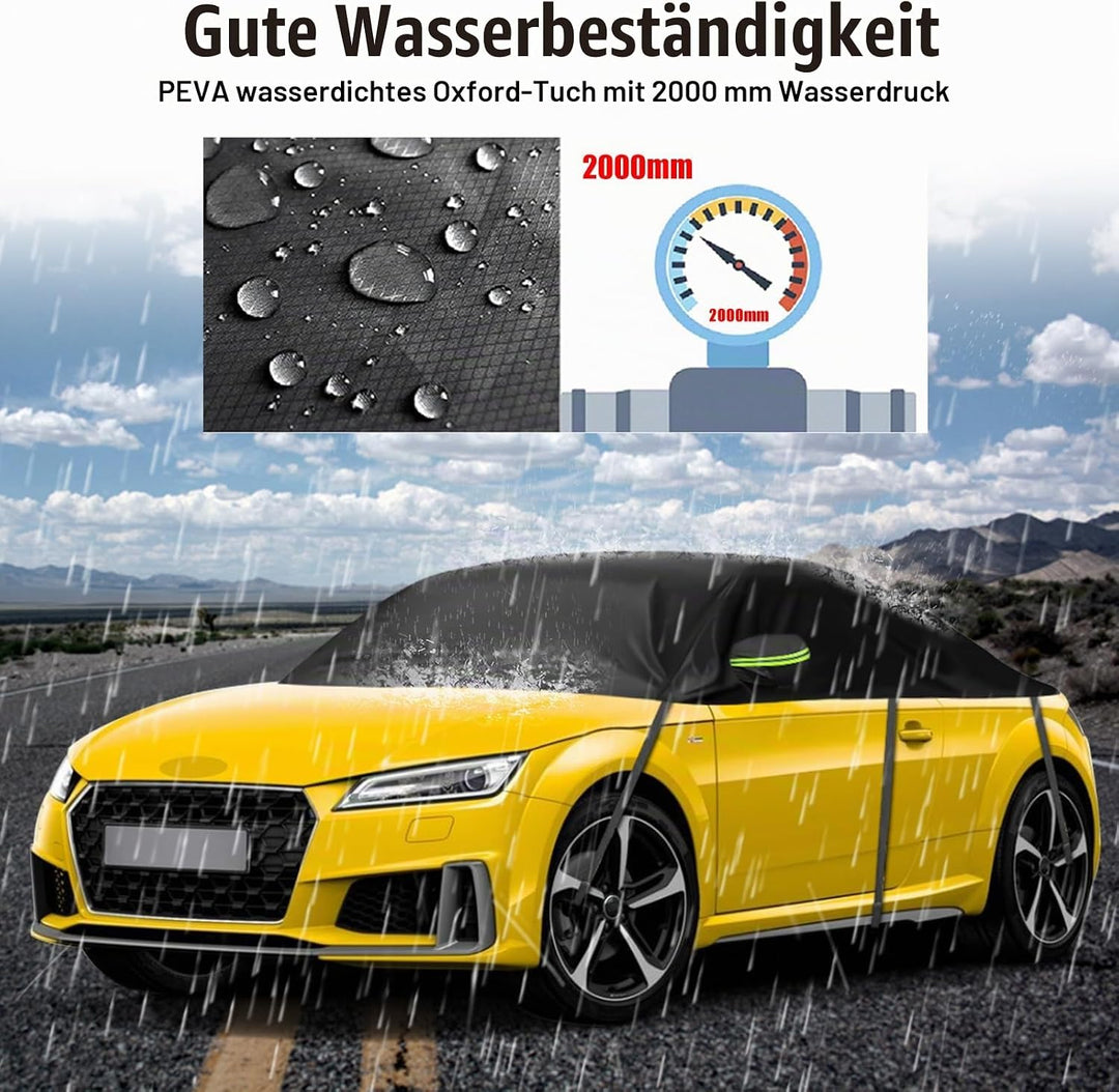 Halbe Autoabdeckung Ersatz für Audi TT 1998-2024, Softtop-Dachschutz-Autoabdeckung Wasserdicht, Halb