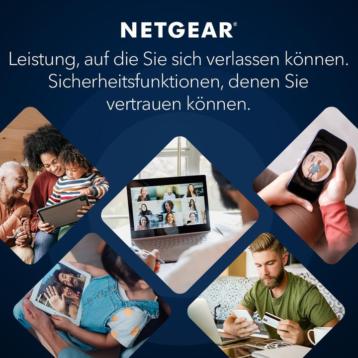 NETGEAR Orbi 370-Serie Dualband WiFi 7 Mesh-Netzwerksystem für Häuser/Wohnungen (RBE373) WLAN-Router