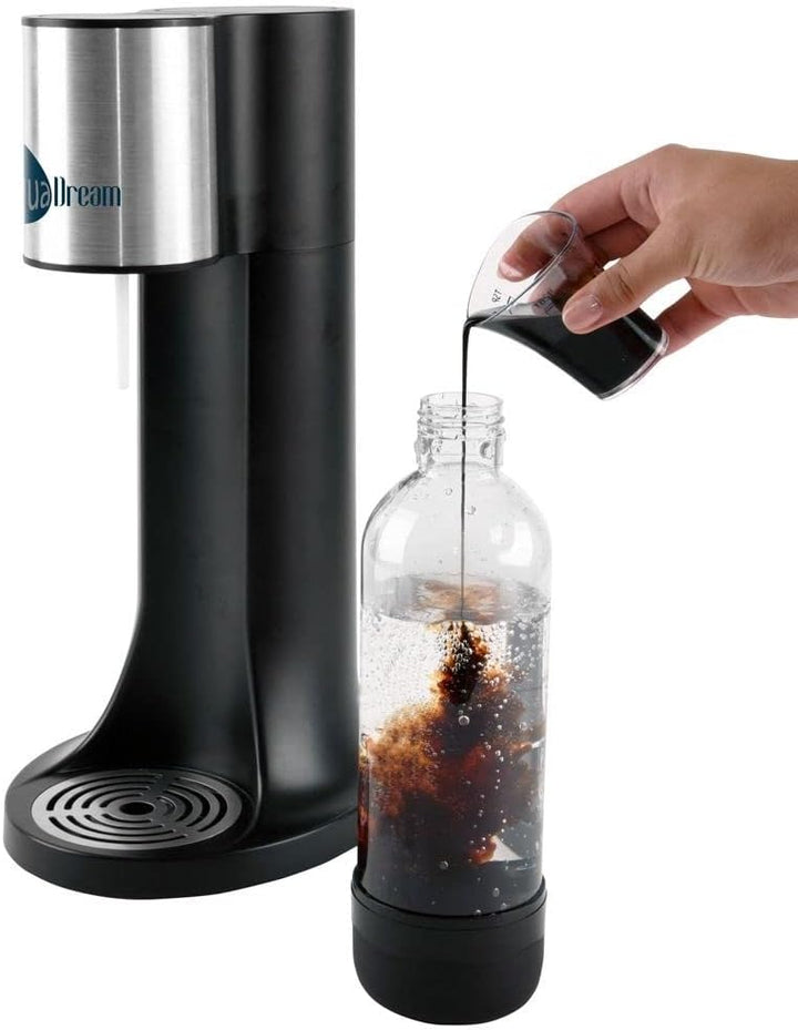 Wassersprudler Sprudler zum Aufsprudeln von Wasser Kohlensäure für Wasser Siphonflasche schwarz Aqua