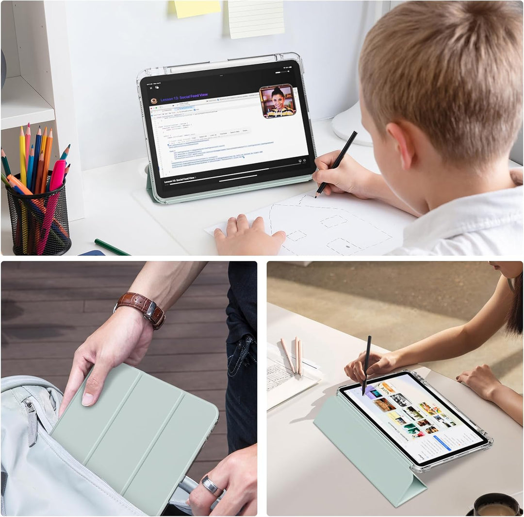 Hülle für iPad (A16) 11 Zoll (2025) & iPad 10. Generation (2022) mit Stifthalter, Stossfeste Schutzh
