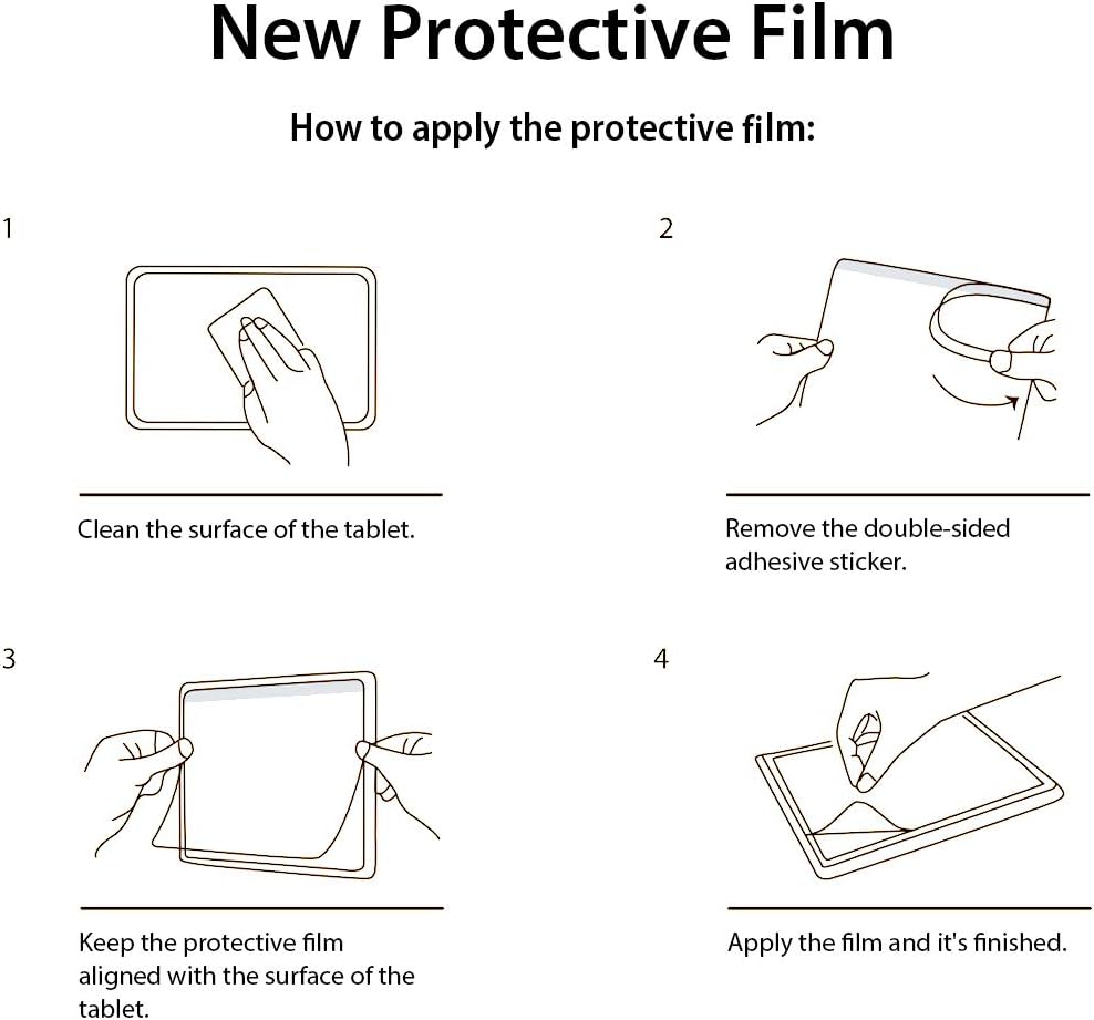 XP-Pen AC79-M Schutzfolie für Deco Pro M Grafiktablett, Deco Pro MW Grafiktablett, 2 Stück