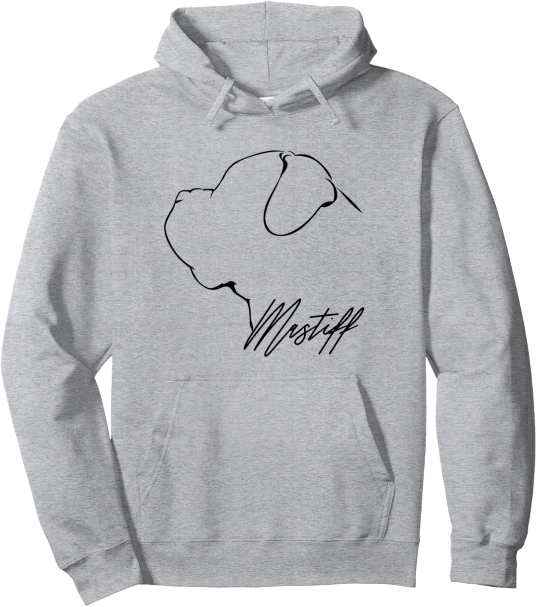 Mastiff Profil Hunderasse Hund Hunde Pullover Hoodie