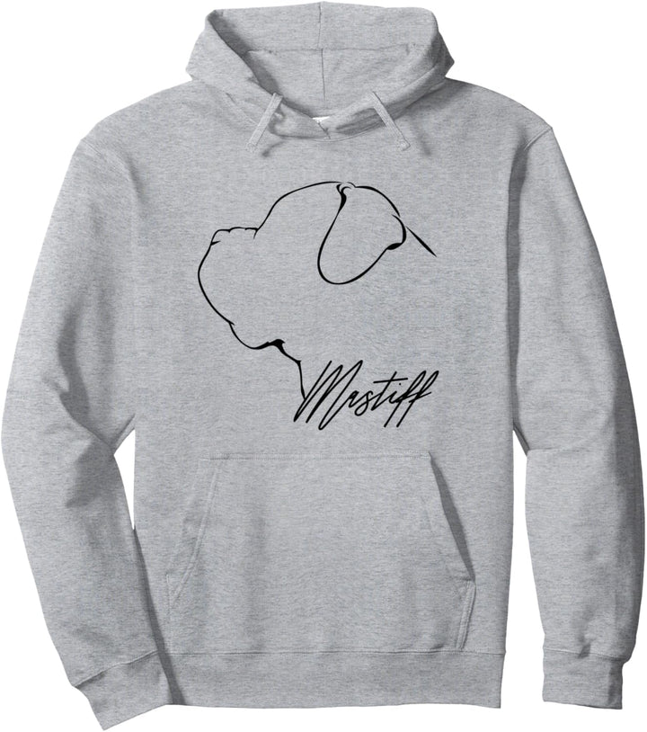 Mastiff Profil Hunderasse Hund Hunde Pullover Hoodie