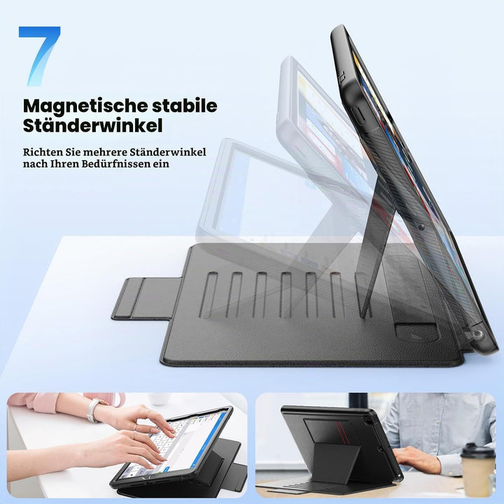 SEYMAC Hülle für iPad 9./8./7. Generation 10,2 Zoll 2021/2020/2019, Tropfenfeste Robuste Hülle mit [