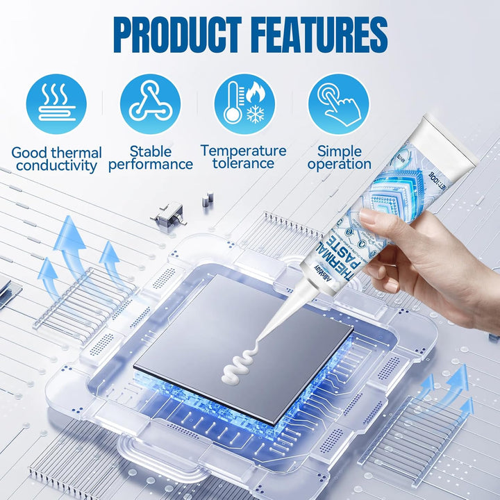 Kühlpaste, KüHlpaste CPU, Wärmeleitkleber, Effiziente WäRmeleitfäHigkeit und KüHlung, Geeignet zur K