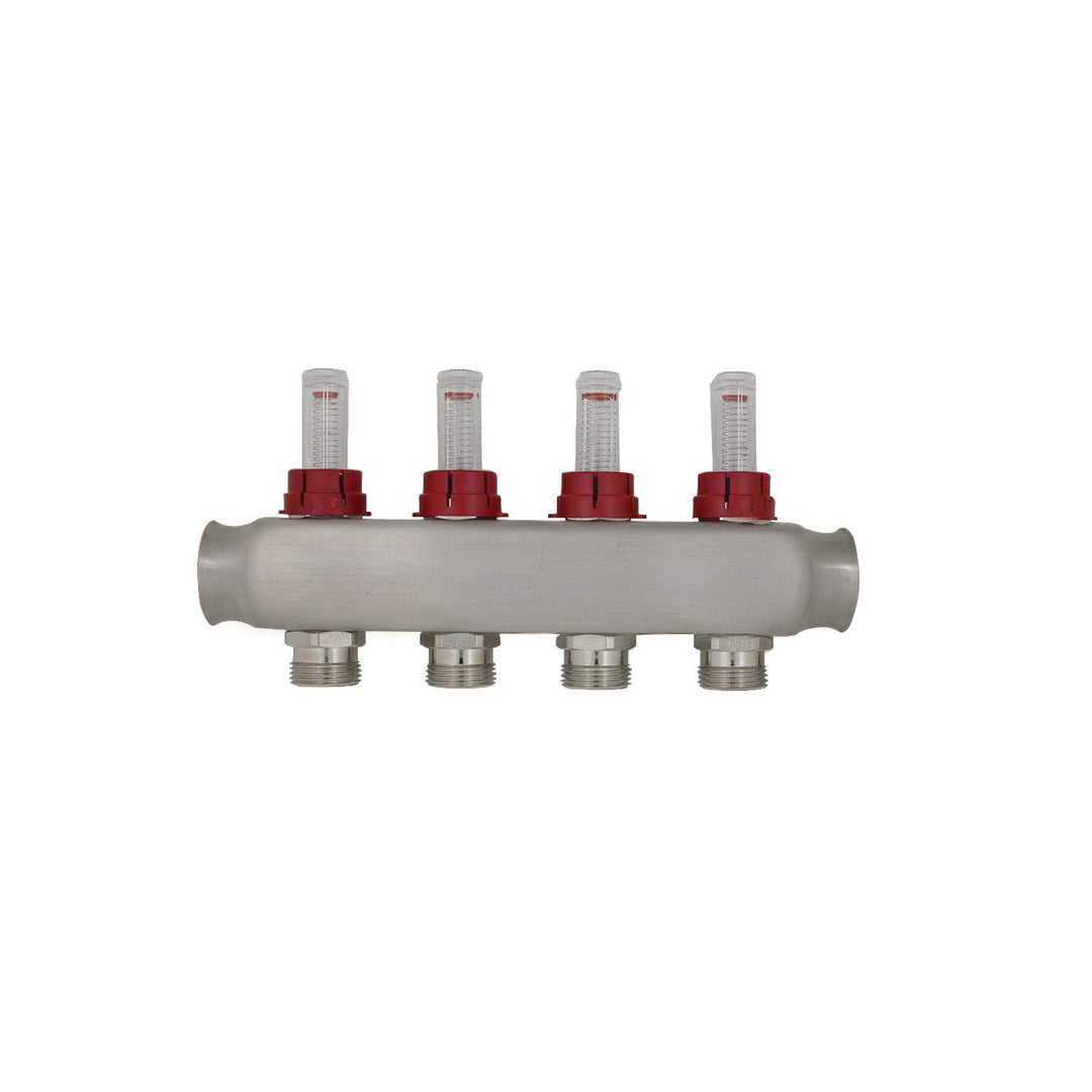 Heizkreisverteiler 2 3 4 5 6 7 8 9 10 11 12 heizkreise mit durchflussmesser durchflussanzeiger fussb