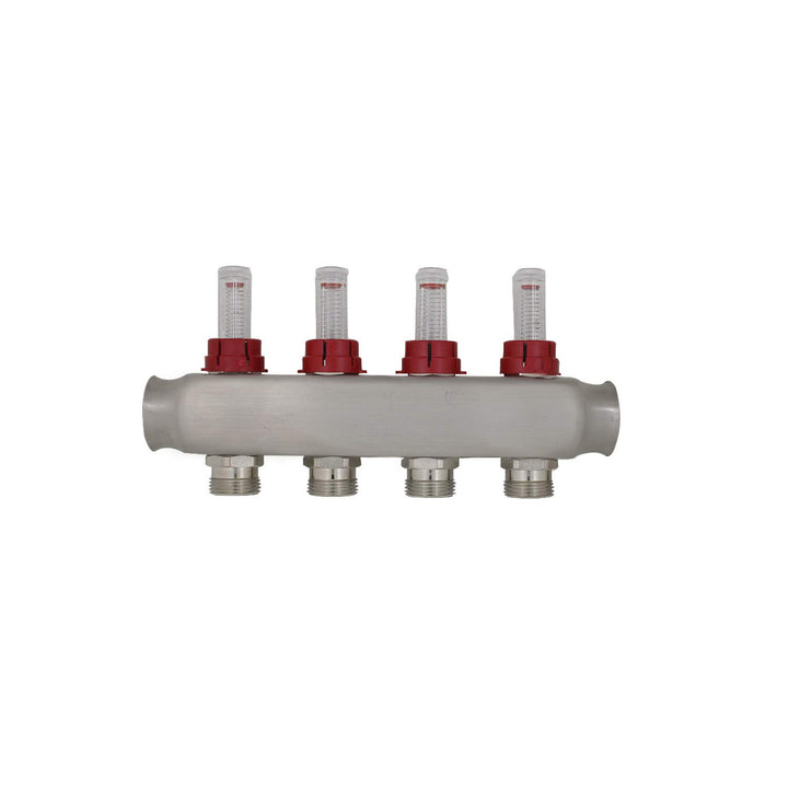 Heizkreisverteiler 2 3 4 5 6 7 8 9 10 11 12 heizkreise mit durchflussmesser durchflussanzeiger fussb