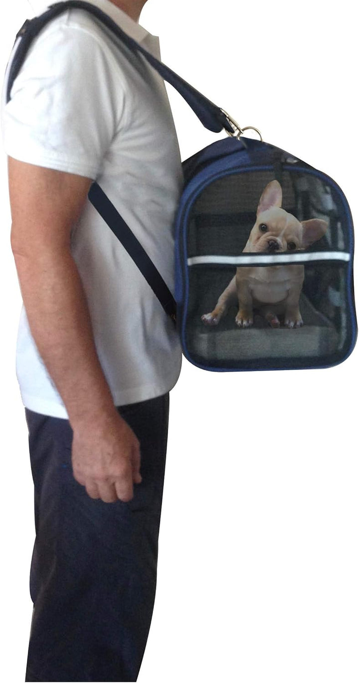 Stabiler 6-in-1 Haustiertransporter, Front/Brustträger, Schultertasche, Haustier-Handtasche, Autosit