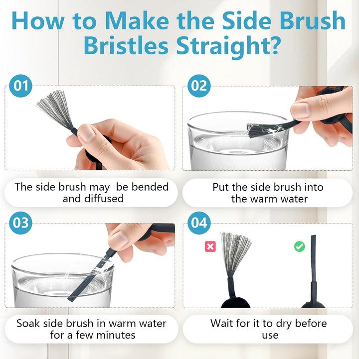 Homruich 22 Stück Zubehör für Narwal Freo Z10 Roboter Vacuum, 1 Hauptbürste, 4 HEPA-Filter, 4 Mop Pa