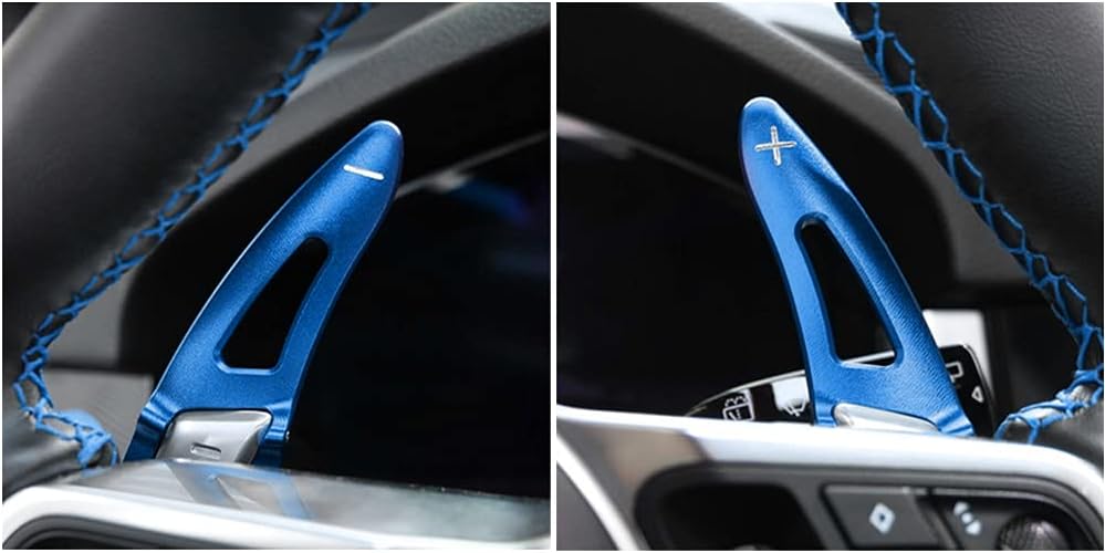 HIBEYO 2 Stücke für Porsche Lenkrad Schaltwippen Verlängerung Paddles Lenkrad für Porsche 718/918/91