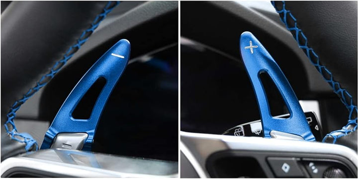 HIBEYO 2 Stücke für Porsche Lenkrad Schaltwippen Verlängerung Paddles Lenkrad für Porsche 718/918/91