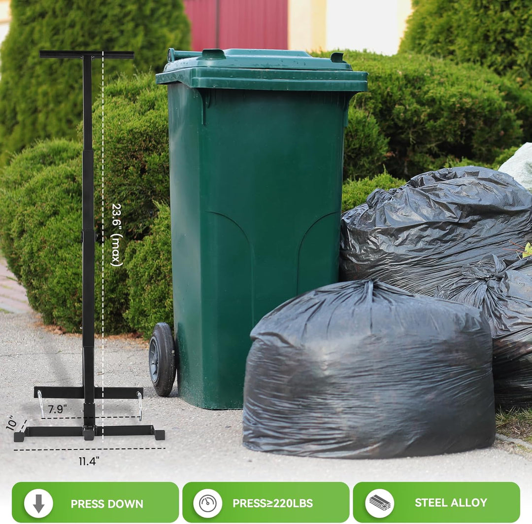 NEWTRY Manuelle Müllpresse, Müllverdichter für 120L-360L Mülltonne, Komprimiert Haushalts-, Küchen-