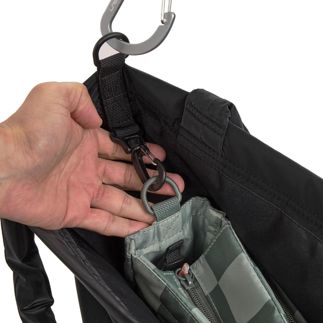 LÄSSIG Baby Wickeltasche Shopper mit Kinderwagenbefestigung/MIX Shopper black Schwarz, Schwarz