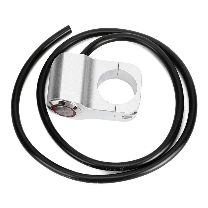 Motorrad, Fahrrad, Silber C4M139 25mm/0.98 Zoll wasserdichter Stahl Scheinwerfer Lenker Scheinwerfer