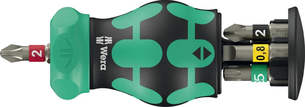 Wera 05008892001 Kraftform Kompakt Stubby Magazin RA 2, 6-teilig KK Stubby Magazin RA 2, KK Stubby M