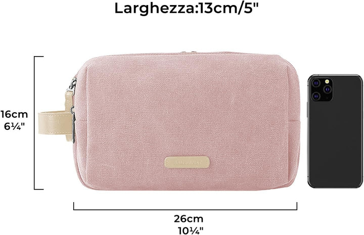 BAGSMART Kulturbeutel für Herren, Reise Kulturtasche Reisezubehör Kosmetiktasche mit Doppelter Reiss