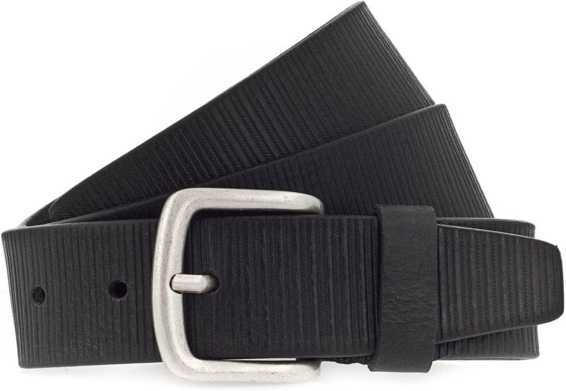 Vanzetti 40mm Leather Belt W115 Black - kürzbar