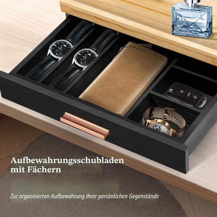 Köln Parfüm Organizer 4-Stufiger Display Ständer, Kosmetik Organiser mit Schublade und Verstecktem F