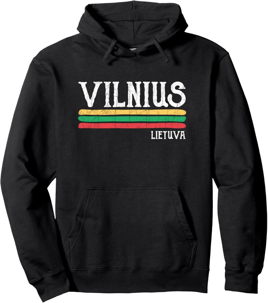 Vintage Vilnius Litauen Litauisch Pullover Hoodie