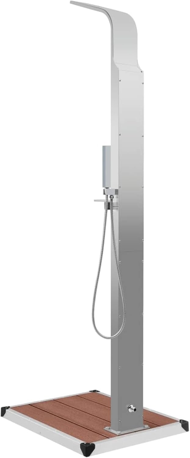 Homgoday Gartendusche mit Bodenelement Aussendusche Dusche Garten Pooldusche Regendusche Campingdusc