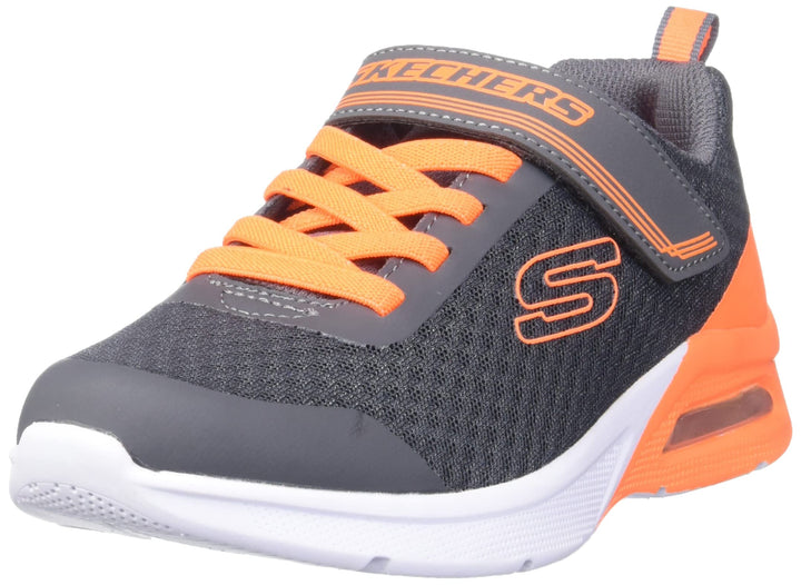 Skechers Jungen 403773l BKRD Sneaker 27 EU Charcoal Textile Orange Trim, 27 EU Charcoal Textile Oran