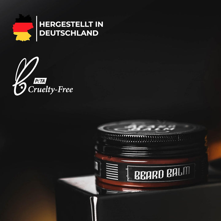 Charlemagne Beard Balm - Natural Beard Wax/Beard Balm for Men - Made in Germany - Beard Balm for Dai