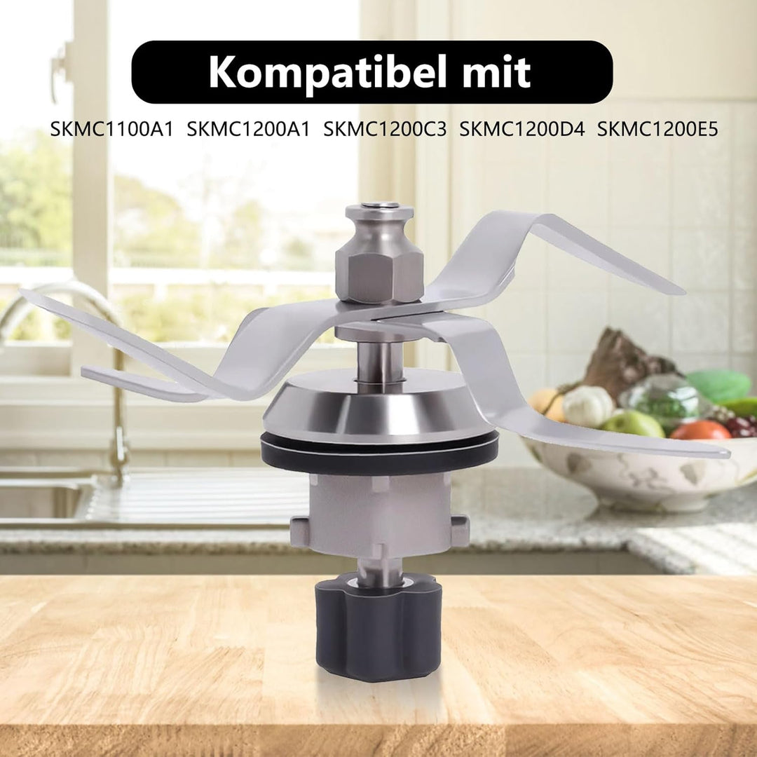 Ersatzmesser für Silvercrest Monsieur Cuisine Connect/Monsieur Cuisine Smart, Edelstahl Ersatzklinge