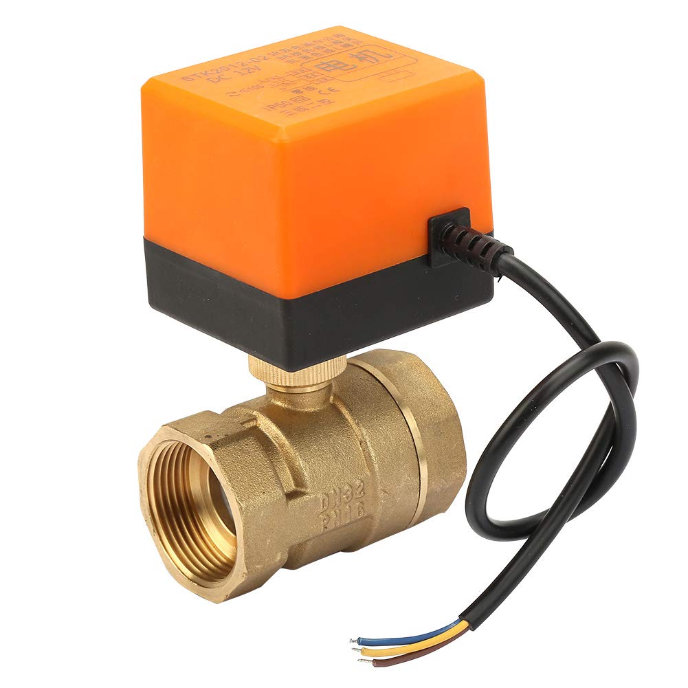 G1-1/4 "Motorisiertes Kugelventil, DN32 DC 12V 2-Wege 3-Draht Messing Motorisiertes Kugelventil Elek