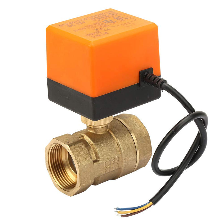 G1-1/4 "Motorisiertes Kugelventil, DN32 DC 12V 2-Wege 3-Draht Messing Motorisiertes Kugelventil Elek