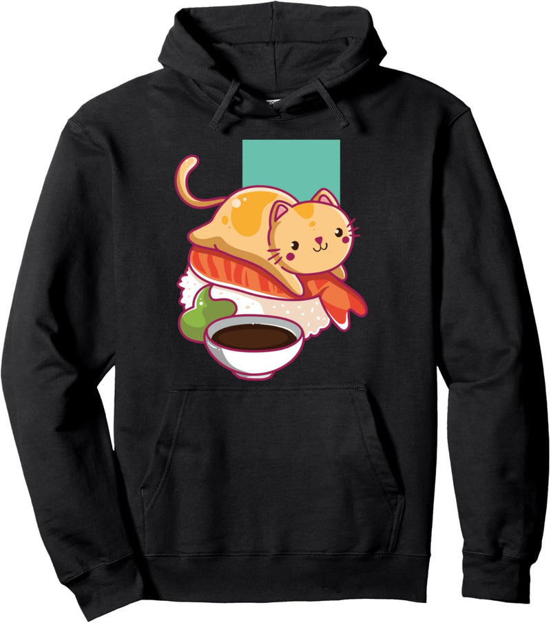 Sushi Anime I Japan I Kawaii Kätzchen I Kawaii Katzen Pullover Hoodie