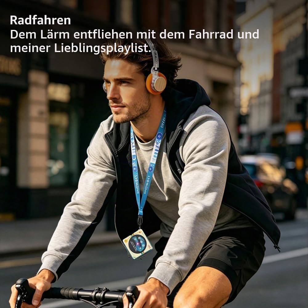 FIIO DISC Tragbarer HiFi-Musik-Player, Dual-DAC-Digital-Audio-Player mit 3,5-mm- und 4,4-mm-Ausgänge