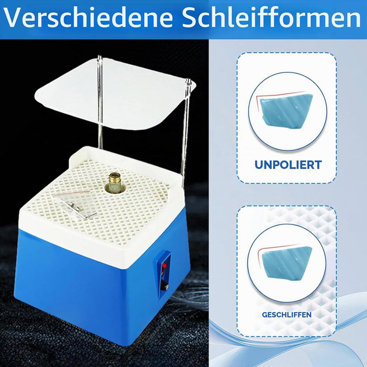 Glasschleifer 65W, 4200R/Min Tragbare Buntglasmühle 220V Mini Schleifwerkzeug Glasmalerei Schleifmas