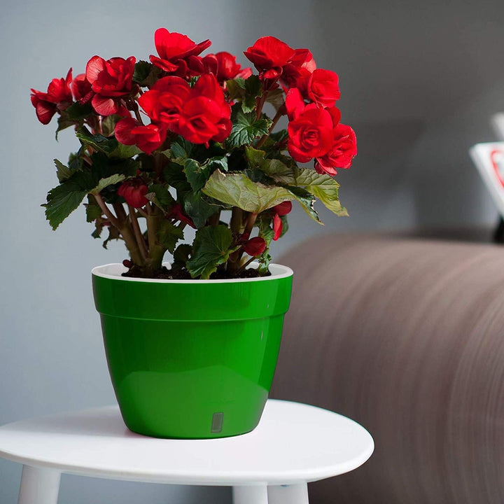 Santino ASTI 3er Set 18CM Selbstwässernder Blumentopf mit Wasserstandsanzeiger - Rund Premium Qualit