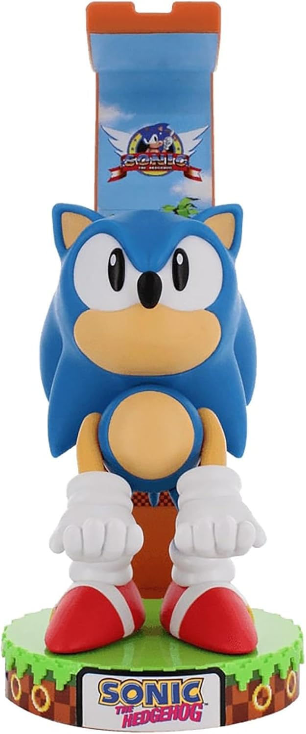 Exquisite Gaming: SEGA: Sonic Deluxe – beleuchteter Kopfhörerständer, Gerät, Controller und Telefons