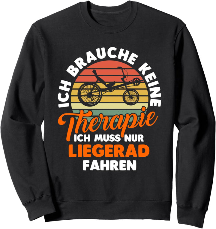Fahrradfahrer Opa Grossvater Rad Liegerad Sweatshirt