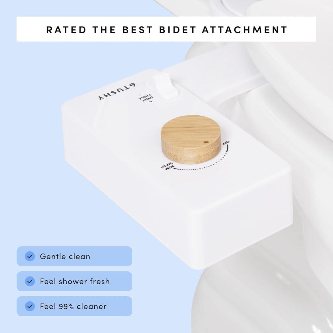 TUSHY Classic 3.0 Bidet-Toilettensitz-Aufsatz, nicht elektrischer, selbstreinigender Wassersprüher m