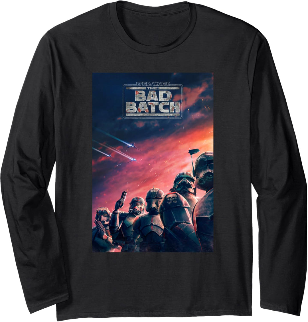 Star Wars The Bad Batch Series Elite Clones Poster Langarmshirt