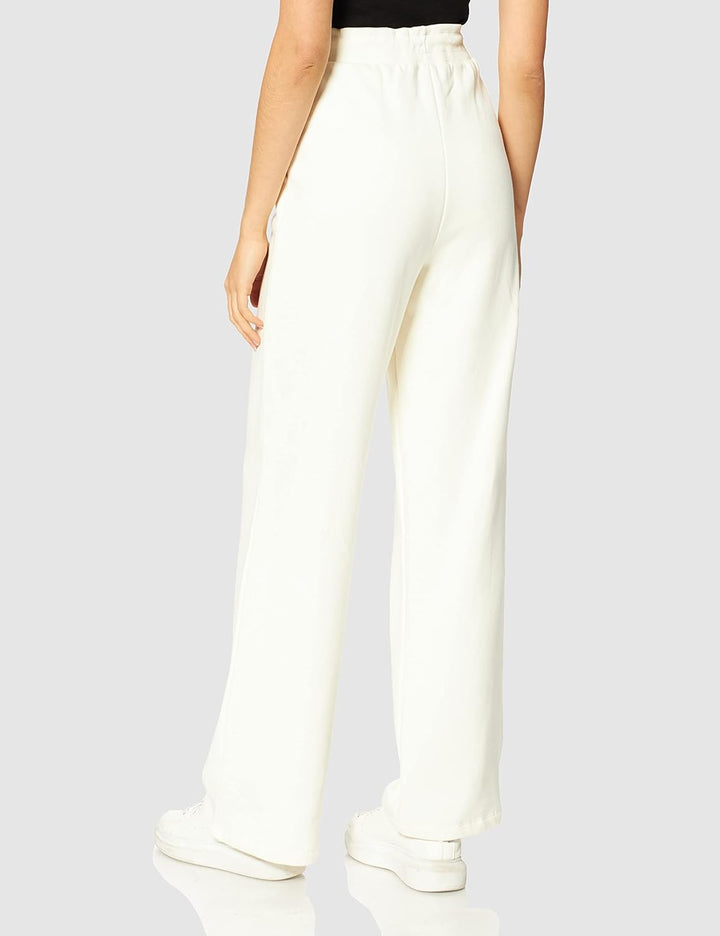 NA-KD Damen Straight Jersey Pants Hose XS Beige, XS Beige