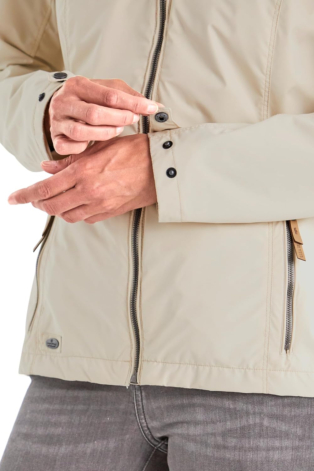 G.I.G.A. DX Damen Jamil Wmn Jckt A Funktionsjacke/Outdoorjacke mit abzippbarer Kapuze 46 ecru, 46 ec