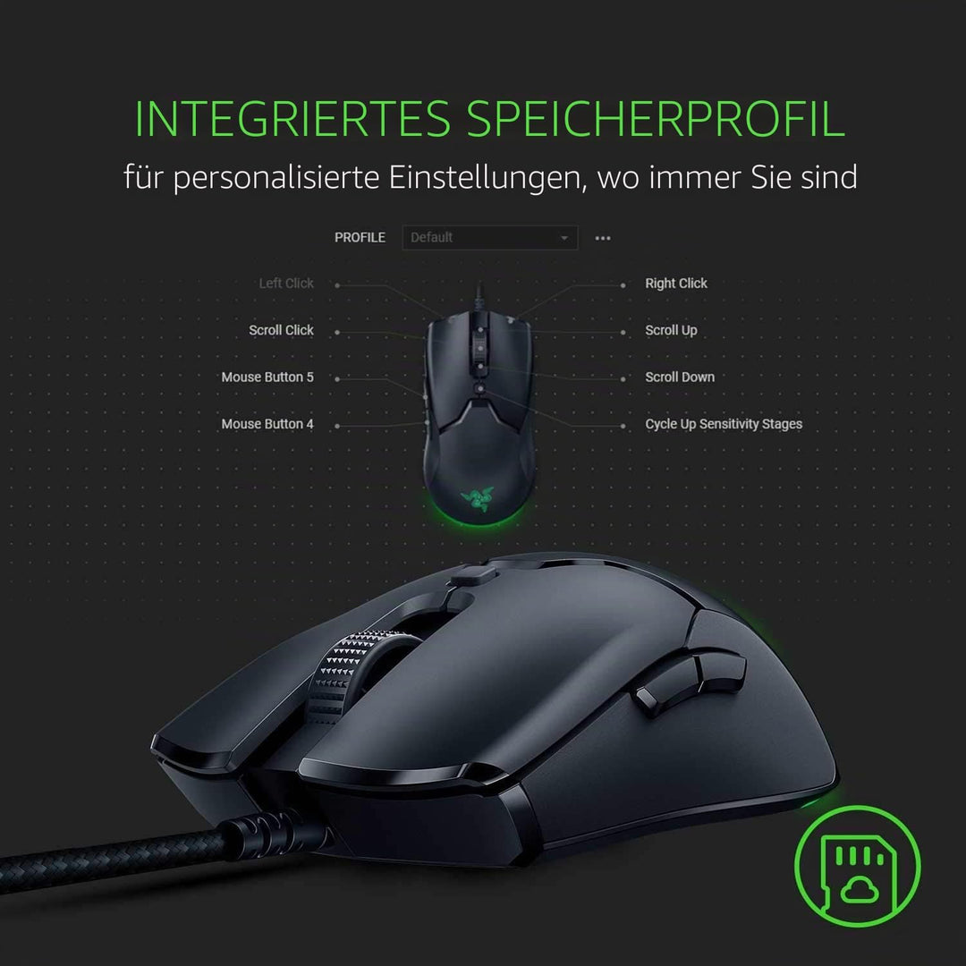 Razer Viper Mini Ultralight Gaming Mouse - Schnellste Gaming Switches - 8500 DPI Optischer Sensor -