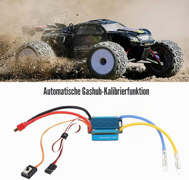 Rc Waterproof Esc, Rc Fahrtenregler, Bidirektionaler Betriebsmodus 3s 160a Brushed Esc Waterproof El