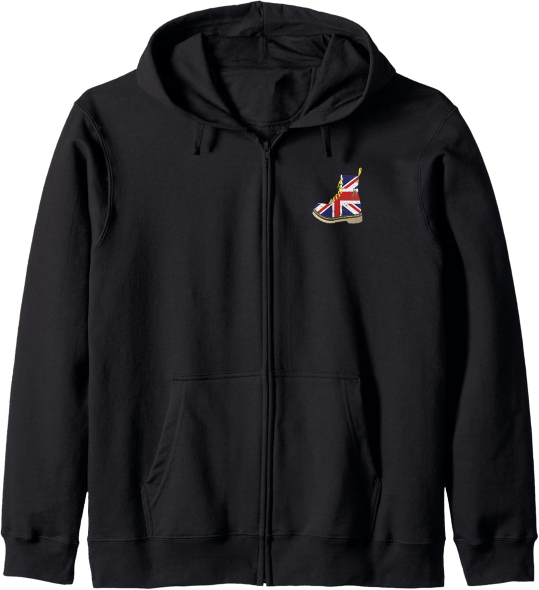 Combat Boot mit britischer Flagge, Union Jack Kapuzenjacke