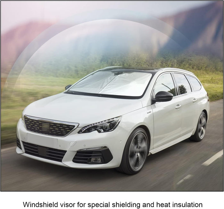 BIXUAN Sonnenschutz kompatibel mit Peugeot 308 SW 2 Gen 2015-2020 Windschutzscheibe für das Auto Fro