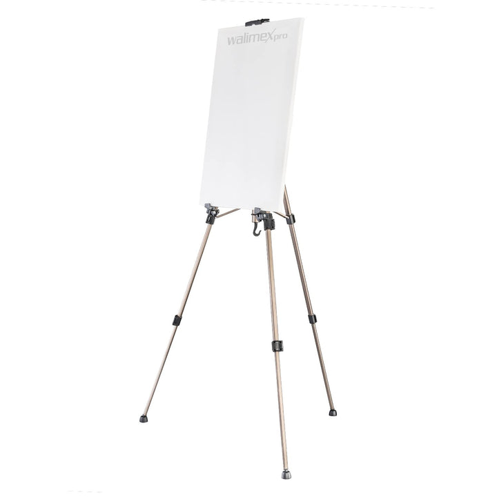 Walimex pro Staffelei M 52-155 cm, Leinwandstaffelei aus Aluminium inkl. Transporttasche, Feldstaffe