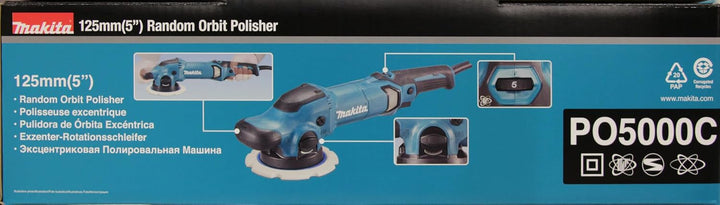 Makita PO5000C Exzenterpolierer, Schwarz