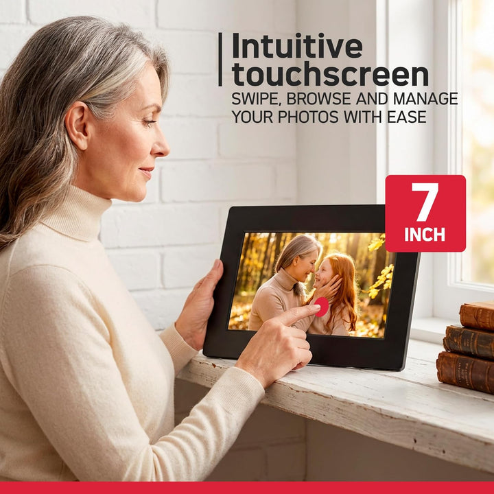 Agfa Photo - Bilderrahmen Realiview 7' 7 Zoll mit WLAN, 7 Zoll mit WLAN